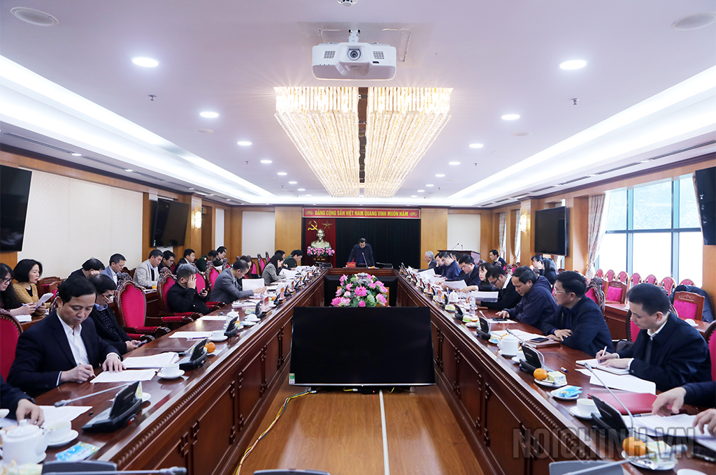 Ban Nội chính Trung ương: Giao ban công tác nội chính tháng 2, triển khai nhiệm vụ tháng 3/2024