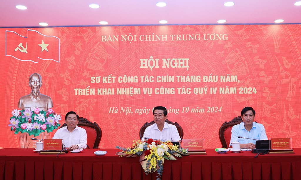 Ban Nội chính Trung ương Sơ kết công tác 9 tháng, triển khai nhiệm vụ công tác quý IV/2024